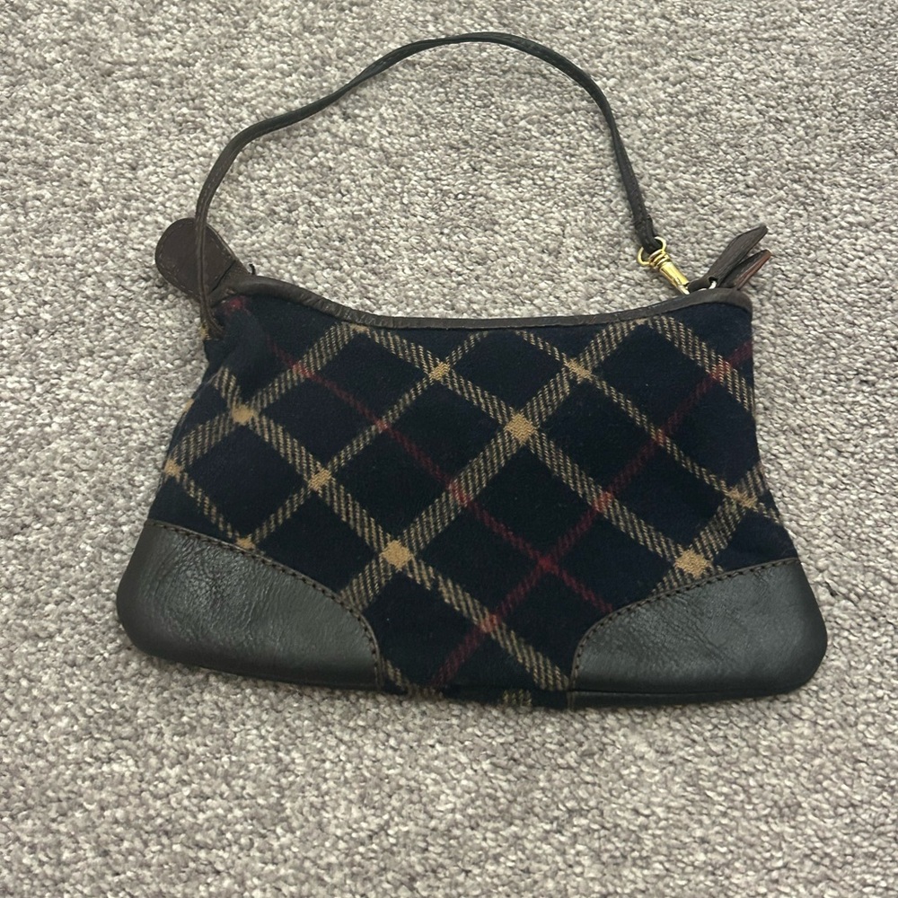 Brooks Brothers Wristlet/Coin Purse with Leather Accents